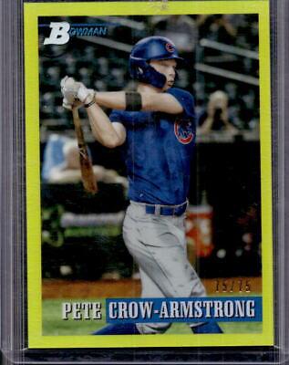 Pete Crow Armstrong [Chrome Prospect Yellow] #158