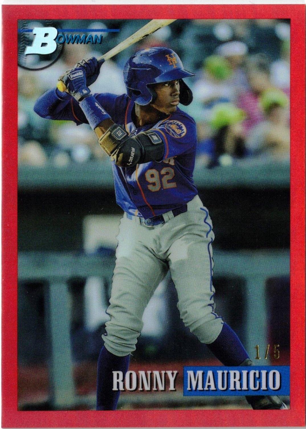 Ronny Mauricio [Chrome Prospect Red] #250