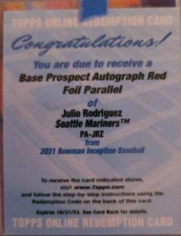 Julio Rodriguez [Red] #PA-JRZ