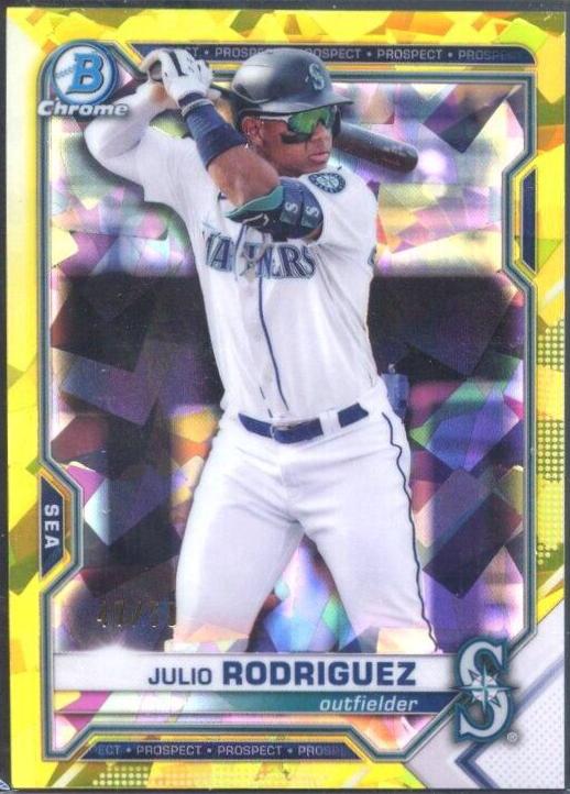 Julio Rodriguez [Yellow Refractor] #BCP-86