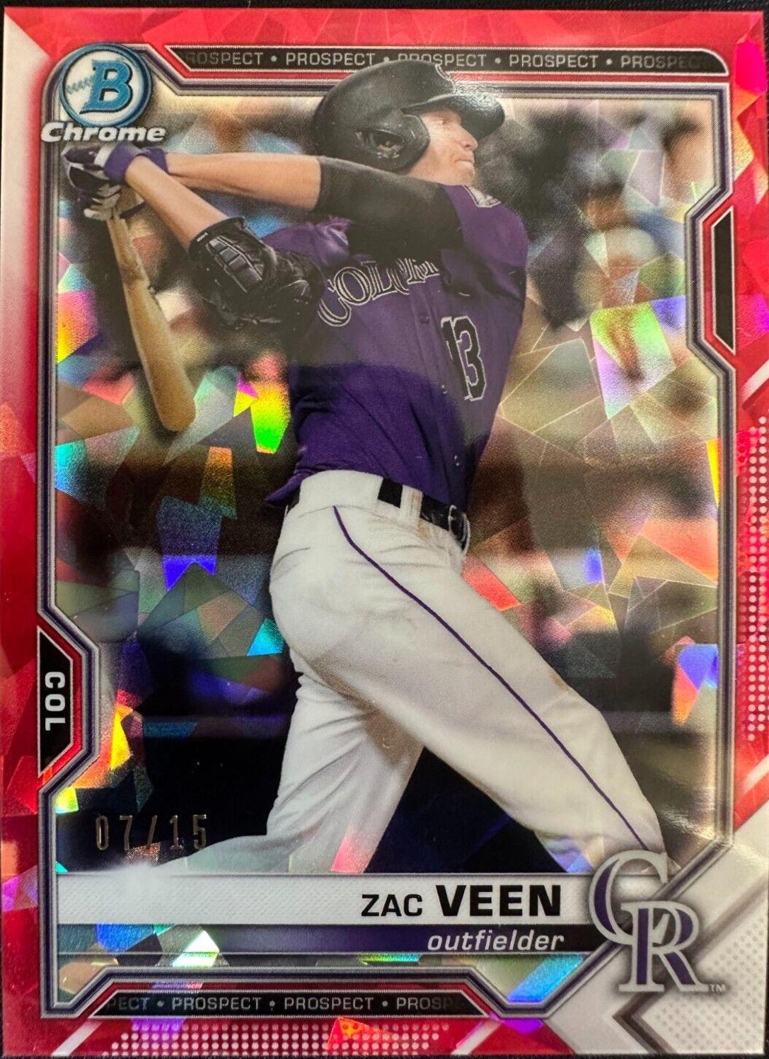 Zac Veen [Red Refractor] #BCP-3