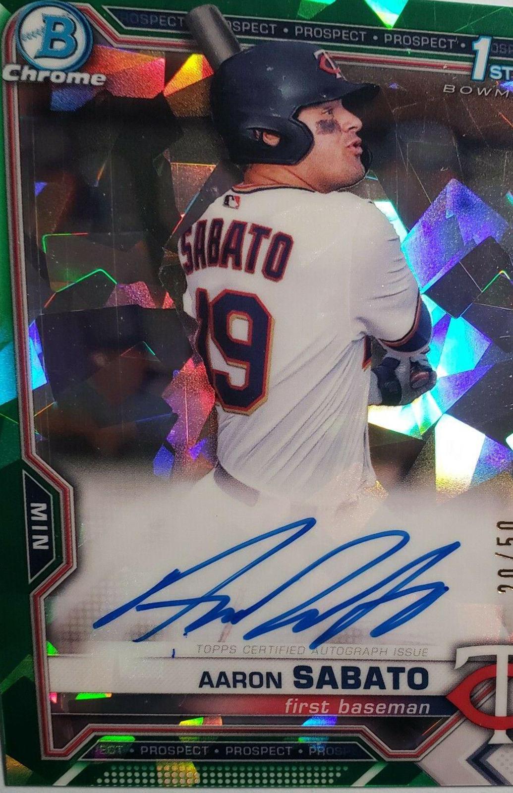 Aaron Sabato [Green Refractor] #BSPA-AS