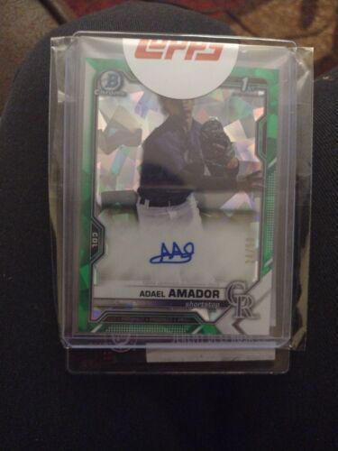 Adael Amador [Green Refractor] #BSPA-AA