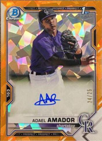 Adael Amador [Orange Refractor] #BSPA-AA