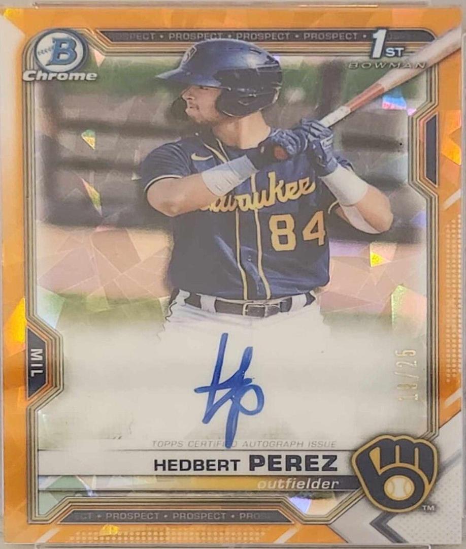 Hedbert Perez [Orange Refractor] #BSPA-HP