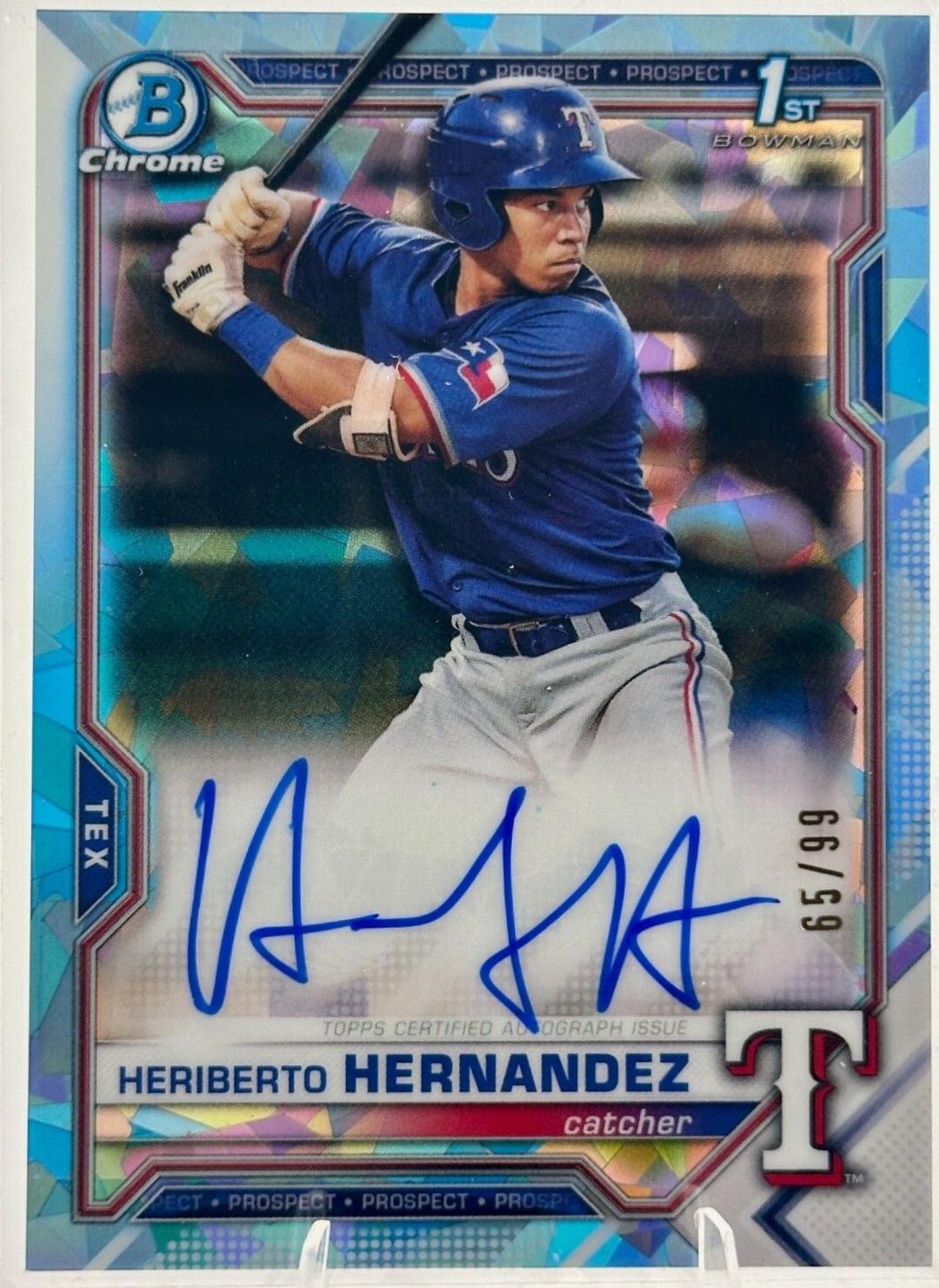 Heriberto Hernandez [Aqua Refractor] #BSPA-HH
