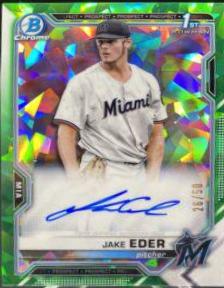 Jake Eder [Green Refractor] #BSPA-JE