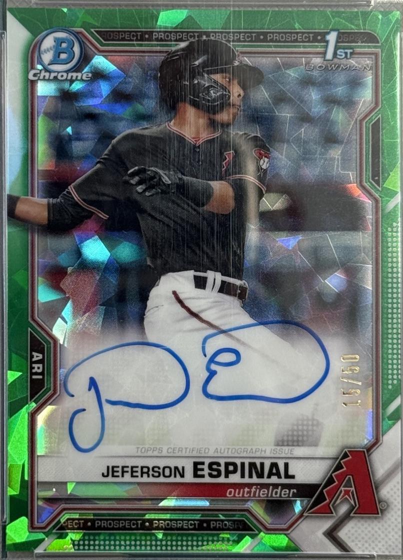 Jeferson Espinal [Green Refractor] #BSPA-JES