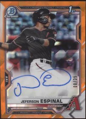 Jeferson Espinal [Orange Refractor] #BSPA-JES