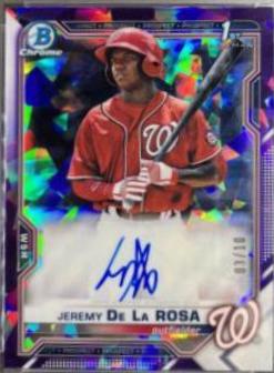 Jeremy De La Rosa [Purple Refractor] #BSPA-JDE