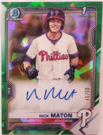Nick Maton [Green Refractor] #BSPA-NM