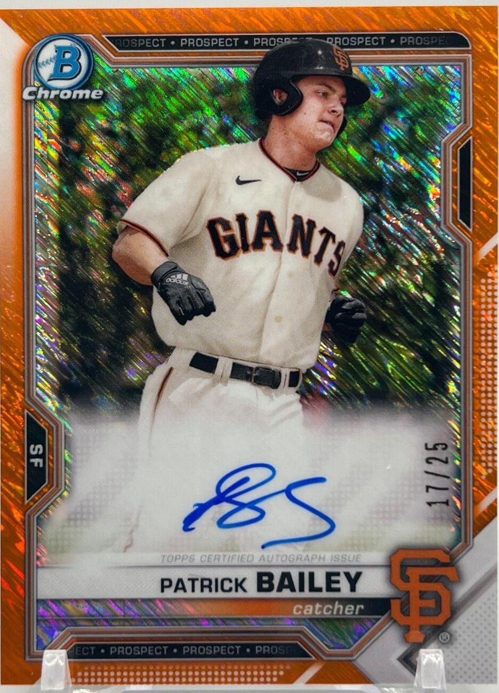 Patrick Bailey [Orange Refractor] #BSPA-PB