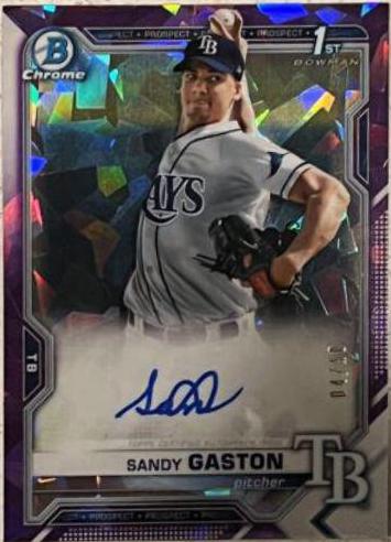 Sandy Gaston [Purple Refractor] #BSPA-SG