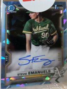 Stevie Emanuels [Aqua Refractor] #BSPA-SE