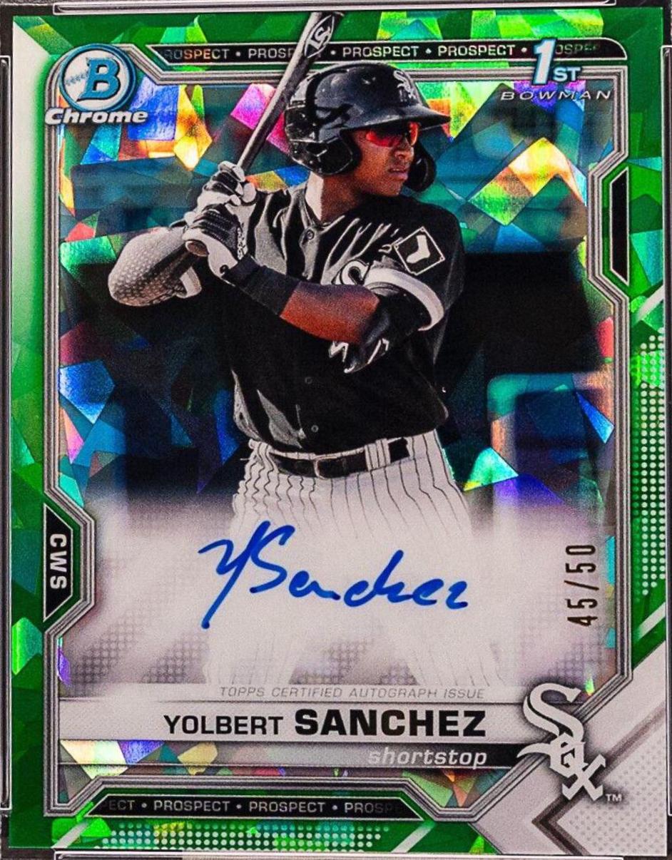 Yolbert Sanchez [Green Refractor] #BSPA-YS
