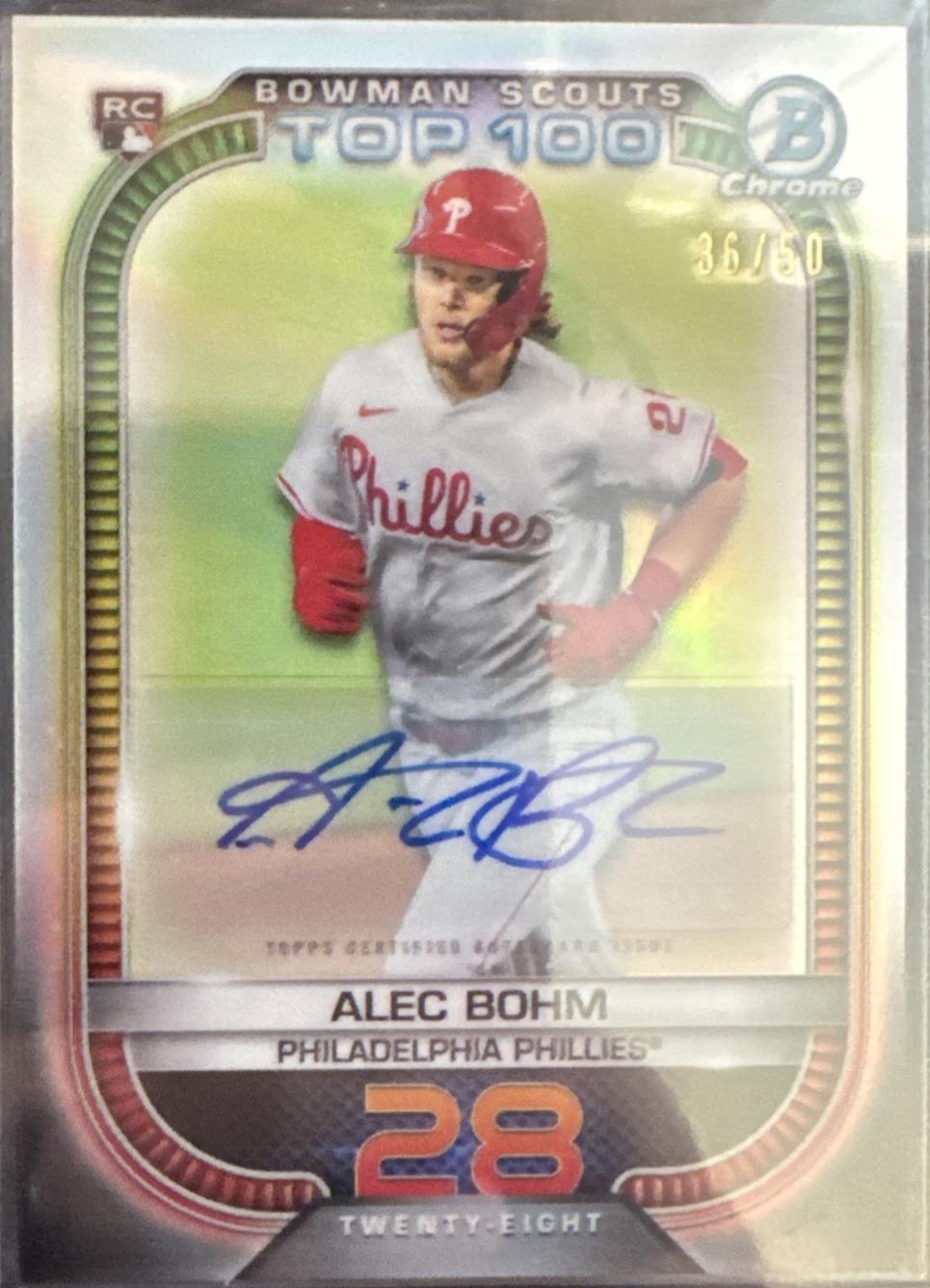 Alec Bohm [Autograph] #BTP-28