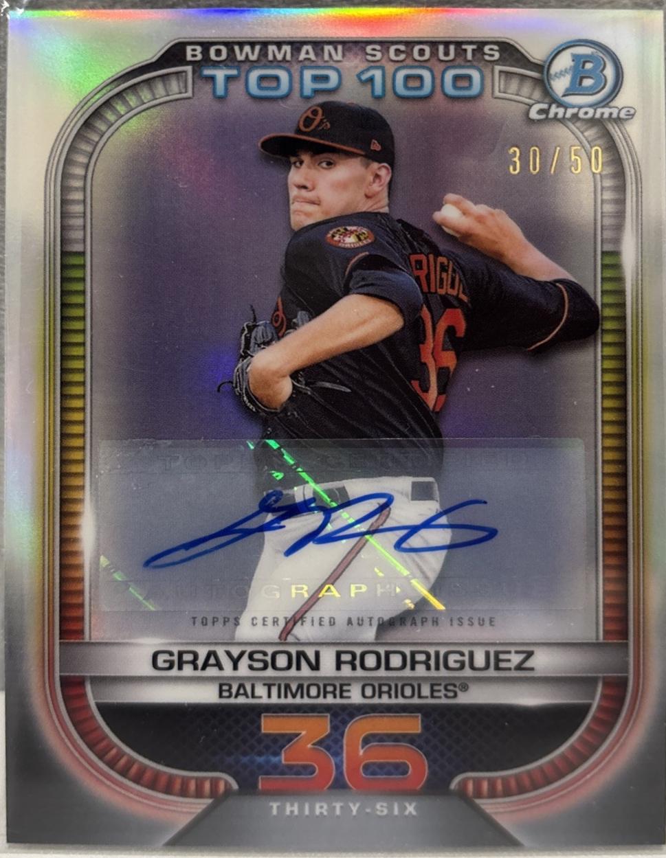 Grayson Rodriguez [Autograph] #BTP-36