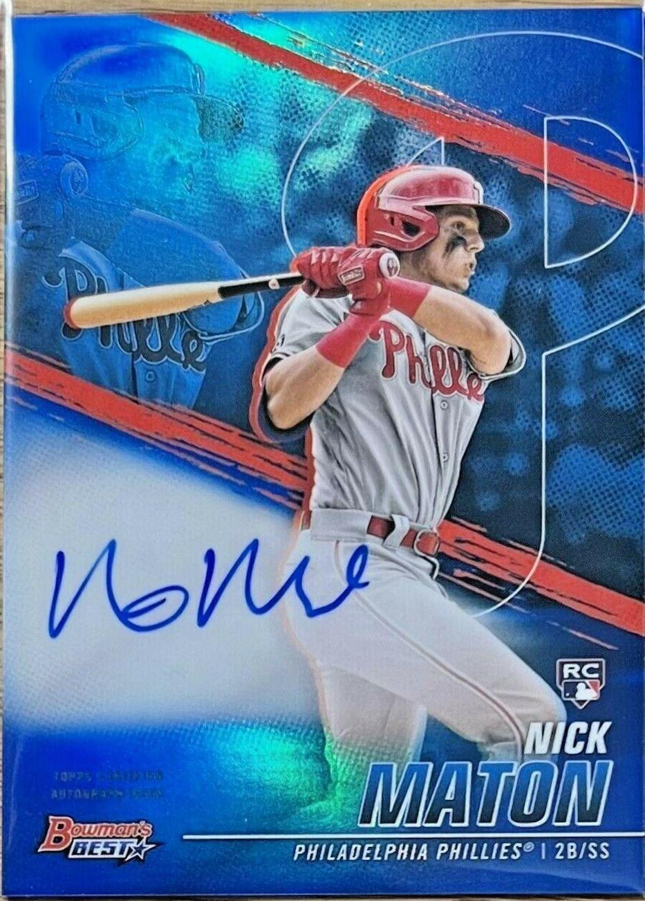 Nick Maton [Blue Refractor] #B21-NM