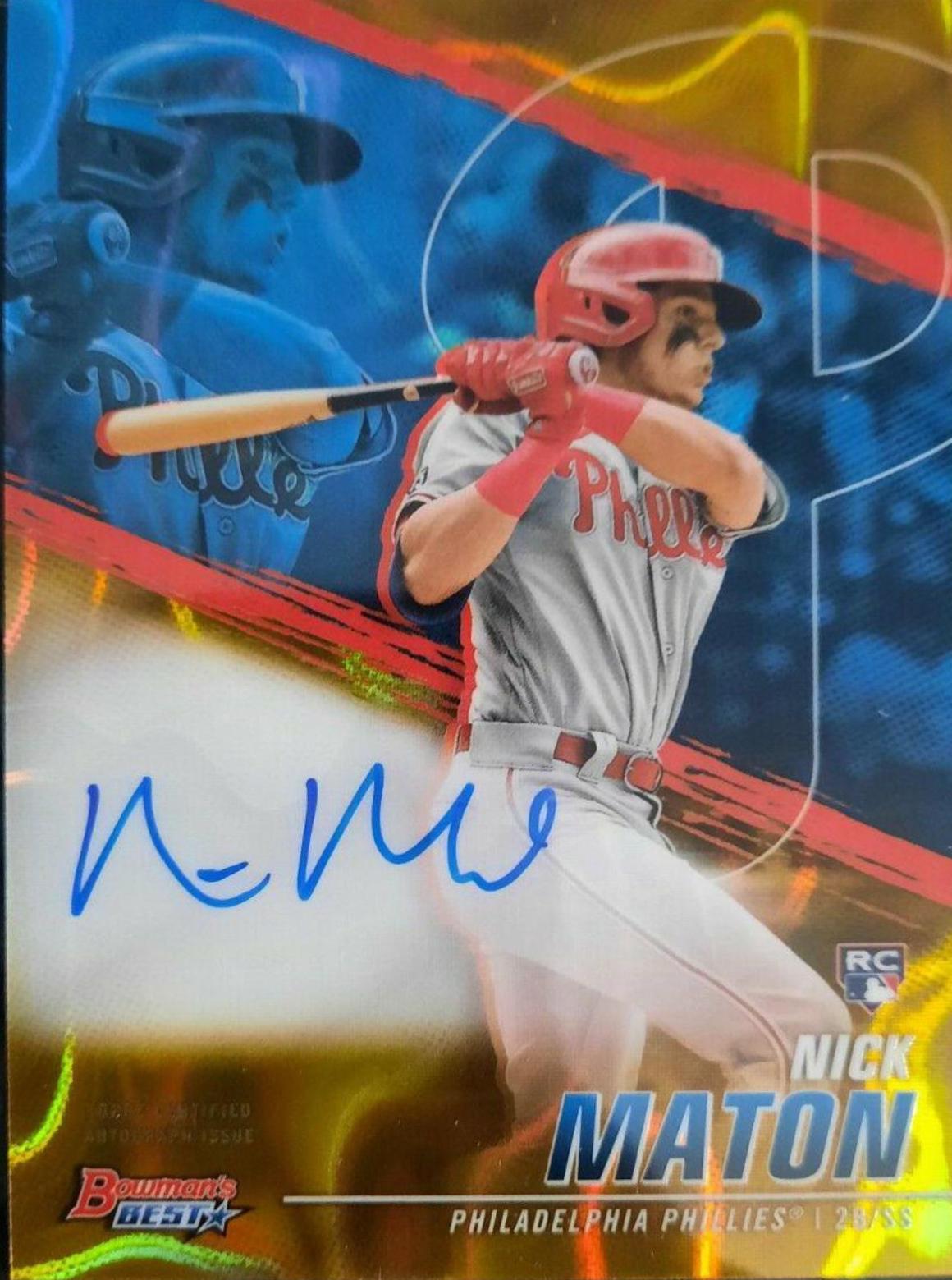 Nick Maton [Gold Lava Refractor] #B21-NM