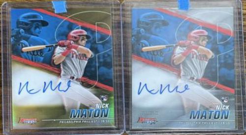 Nick Maton [Gold Refractor] #B21-NM