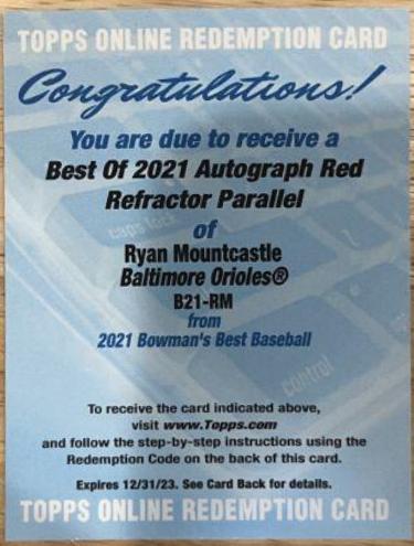 Ryan Mountcastle [Red Refractor] #B21-RM