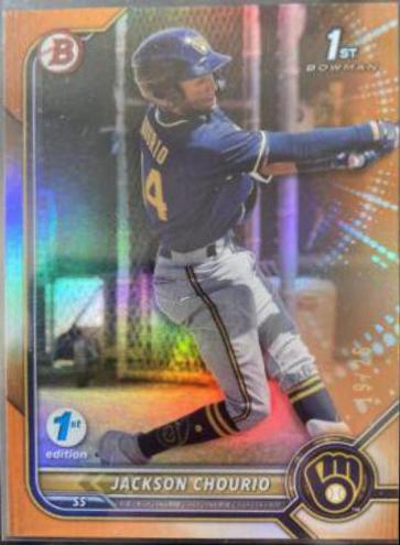 Jackson Chourio [Orange Foil] #BPPF-79