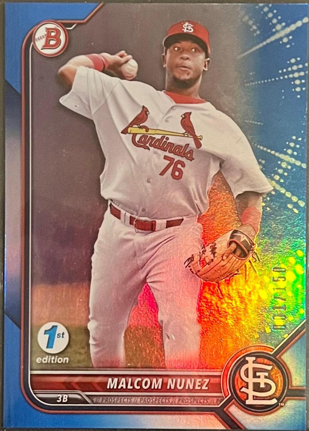 Malcom Nunez [Blue Foil] #BPPF-42