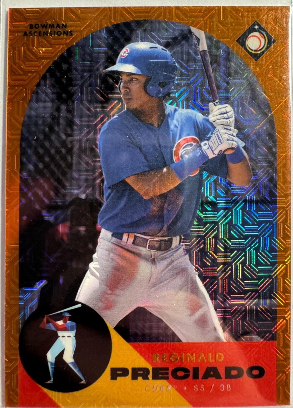 Reginald Preciado [Orange Refractor Mega Box Mojo] #BA-10