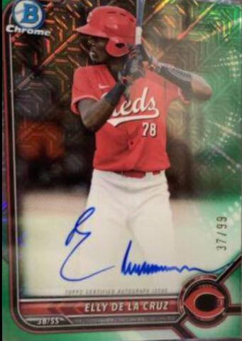 Elly De LA Cruz [Green Refractor] #BMA-ED