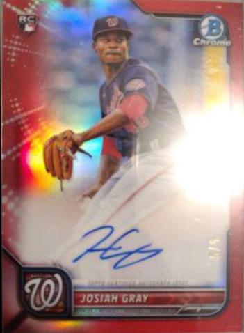 Josiah Gray [Red Refractor] #CRA-JG