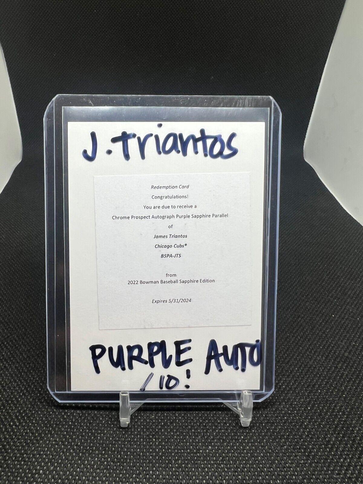 James Triantos [Purple] #BSPA-JTS