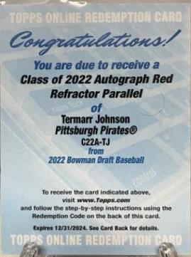 Termarr Johnson [Red] #C22A-TJ