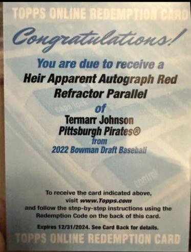 Termarr Johnson [Autograph Red] #HA-4
