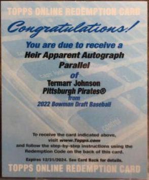 Termarr Johnson [Autograph] #HA-4