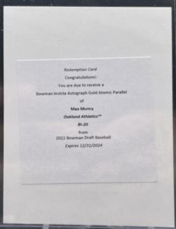 Max Muncy [Autograph Gold Atomic] #BI-20