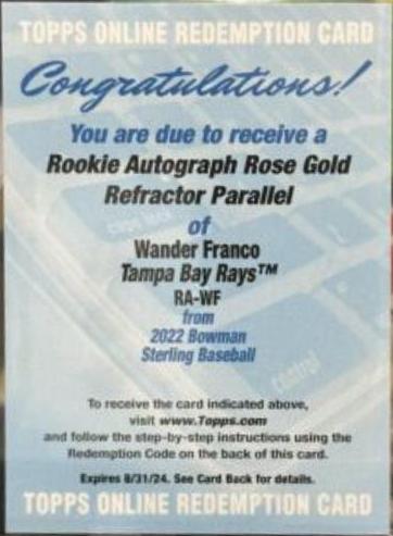 Wander Franco [Rose Gold] #RA-WF