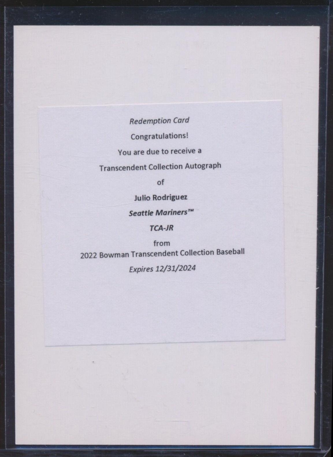 Julio Rodriguez #TCA-JR