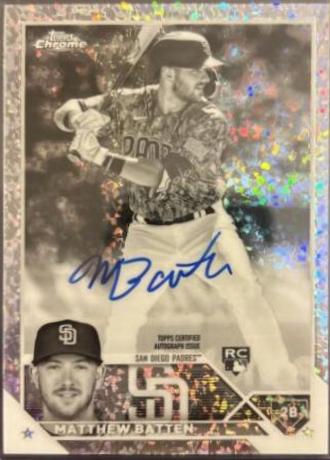 Matthew Batten [Black & White Mini Diamond] #RA-MBA