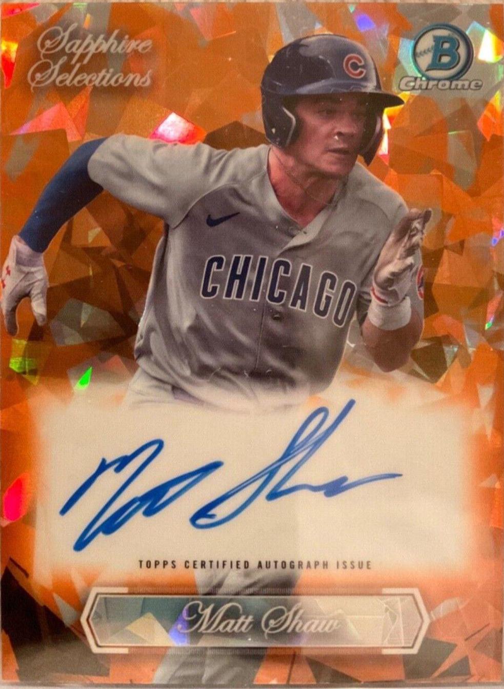 Matt Shaw [Orange Refractor] #SSA-MS