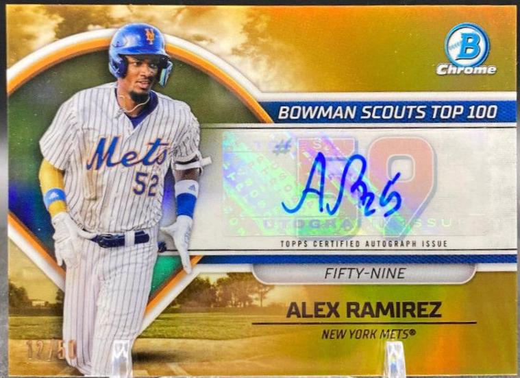 Alex Ramirez [Autograph Gold] #BTP-59
