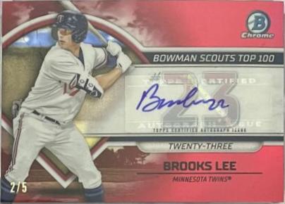 Brooks Lee [Autograph Red] #BTP-23
