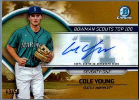 Cole Young [Autograph Gold] #BTP-71