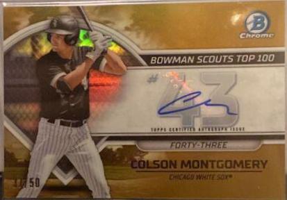 Colson Montgomery [Autograph Gold] #BTP-43