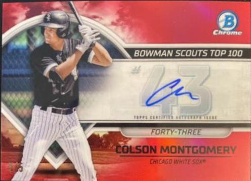 Colson Montgomery [Autograph Red] #BTP-43