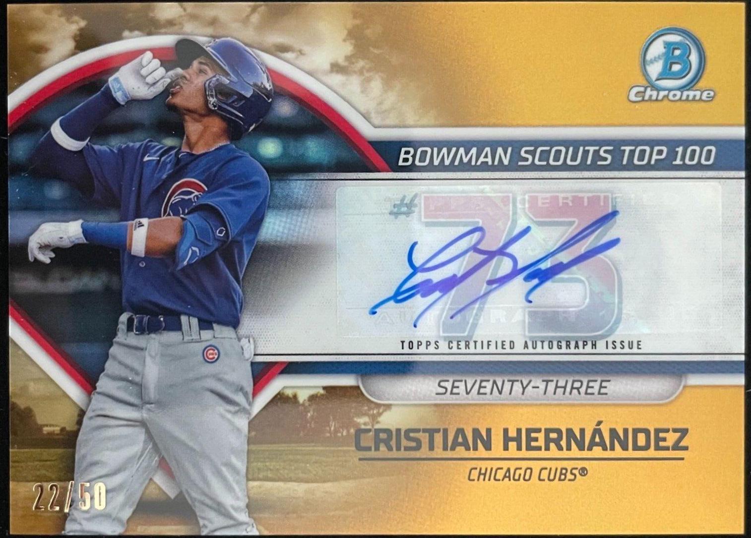 Cristian Hernandez [Autograph Gold] #BTP-73
