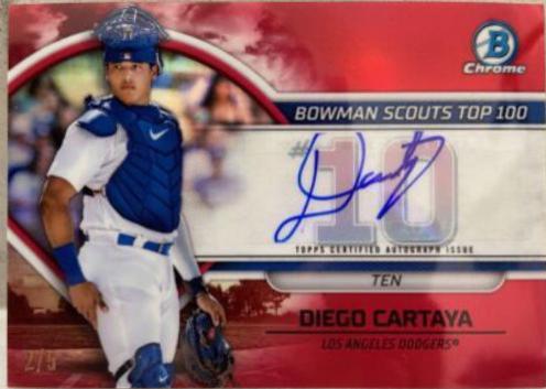 Diego Cartaya [Autograph Red] #BTP-10
