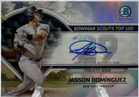 Jasson Dominguez [Autograph] #BTP-29