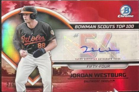 Jordan Westburg [Autograph Red] #BTP-54