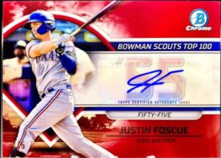 Justin Foscue [Autograph Red] #BTP-55