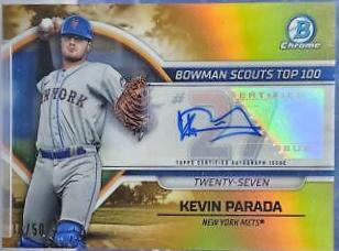 Kevin Parada [Autograph Gold] #BTP-27
